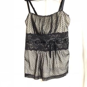 Torrid Polka Dot Lace Top